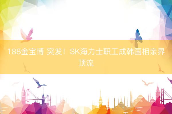188金宝博 突发！SK海力士职工成韩国相亲界顶流